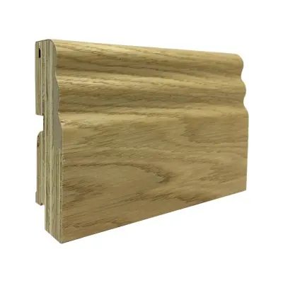 Плинтус шпонированный фигурный Орех американский 100x30