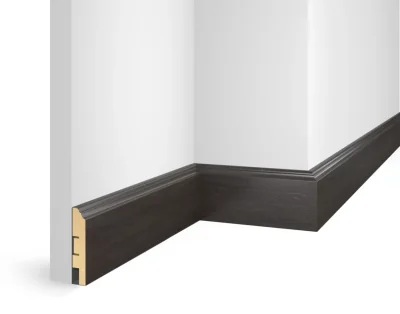 Плинтус МДФ Cosca Decor ЕP02 NanoFlex, Дуб Бархатный, 80x16x2400 мм