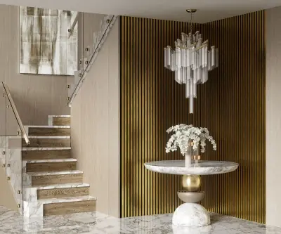 Рейка Cosca Decor RX010-053, 30х10, 3000мм, Золото матовое