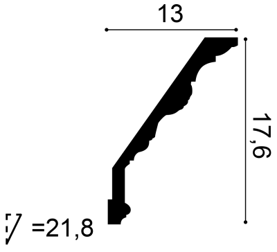 Карниз Orac Decor C219 (2000x176x130_мм)