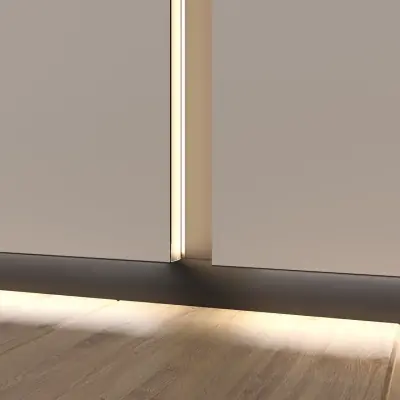 Теневая рейка LACONISTIQ Light Черный МУАР (3000х46х16 мм) под подсветку