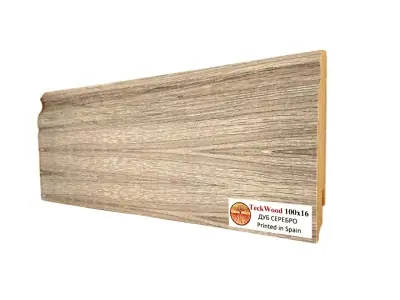 Плинтус TeckWood Дуб Серебро (Oak Silver) (2150х100х16 мм)