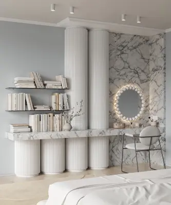 Заглушка Cosca Decor ZP007, 15х23, 2800 мм, правая, для рейки RX007, Экополимер