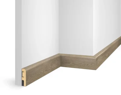 Плинтус МДФ Cosca Decor ЕP02 NanoFlex, Дуб Корсика, 60x16x2400 мм