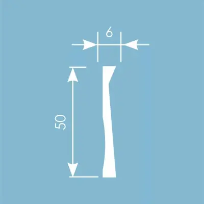 Молдинг Cosca Decor MX048, 50х6, 2000 мм, Экополимер