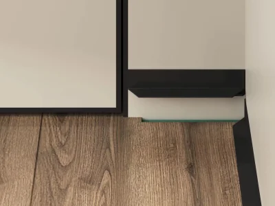 Микроплинтус LACONISTIQ L MAX угловой Шампань анод (2450х35х16 мм)