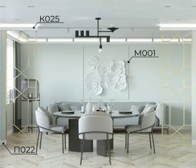 Карниз Cosca Decor KX025, 115х90, Экополимер