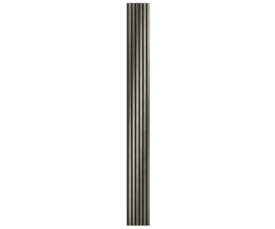 Комплект акуст.панелей, черный войлок, 3000х300х19мм, рейки ЭКОПОЛИМЕР, платина матовая/2шт.