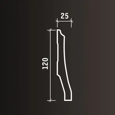 Плинтус Европласт 1.53.104 гибкий (2000x120x25_мм)