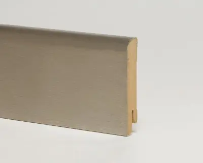Плинтус Pedross Шпонированный 70х15 мм Алюминий Темный (Фольгированный)
