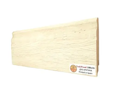 Плинтус TeckWood Дуб Арктика (Arctic Oak) (2150х100х16 мм)