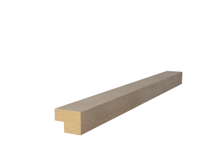 Торцевая рейка 25х19х1350мм, МДФ, ясень тирамису