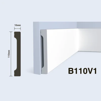 Плинтус  HiWood B110V1 (2000x110x16 мм)