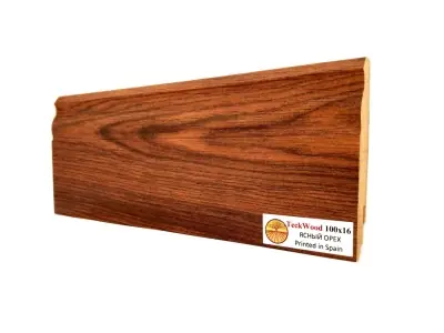 Плинтус TeckWood Ясный орех (Bright Walnut) (2150х100х16 мм)