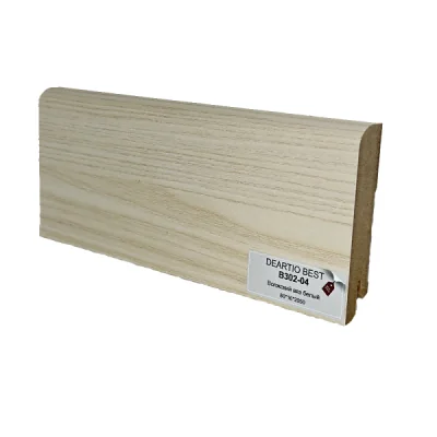 Плинтус напольный Deartio B302-04 Волжский вяз белый 2050x80x16 мм