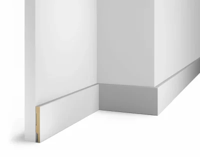 Плинтус МДФ Cosca Decor AP72 белый, 75x10x2400 мм