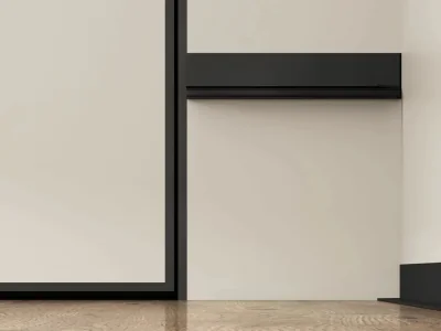 Микроплинтус LACONISTIQ Micro-L угловой Белый муар RAL9016 (2450х25х16 мм)