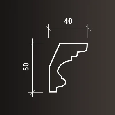 Карниз Европласт 1.50.122 (2000x50x40_мм)